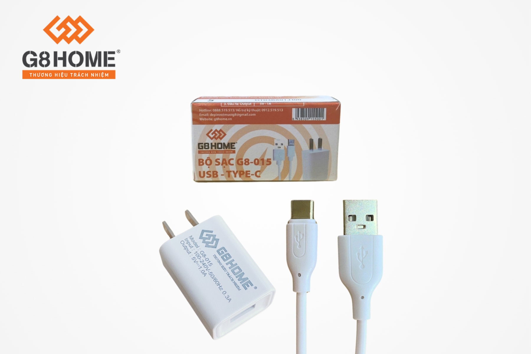 BỘ SẠC G8-015 USB TYPE C