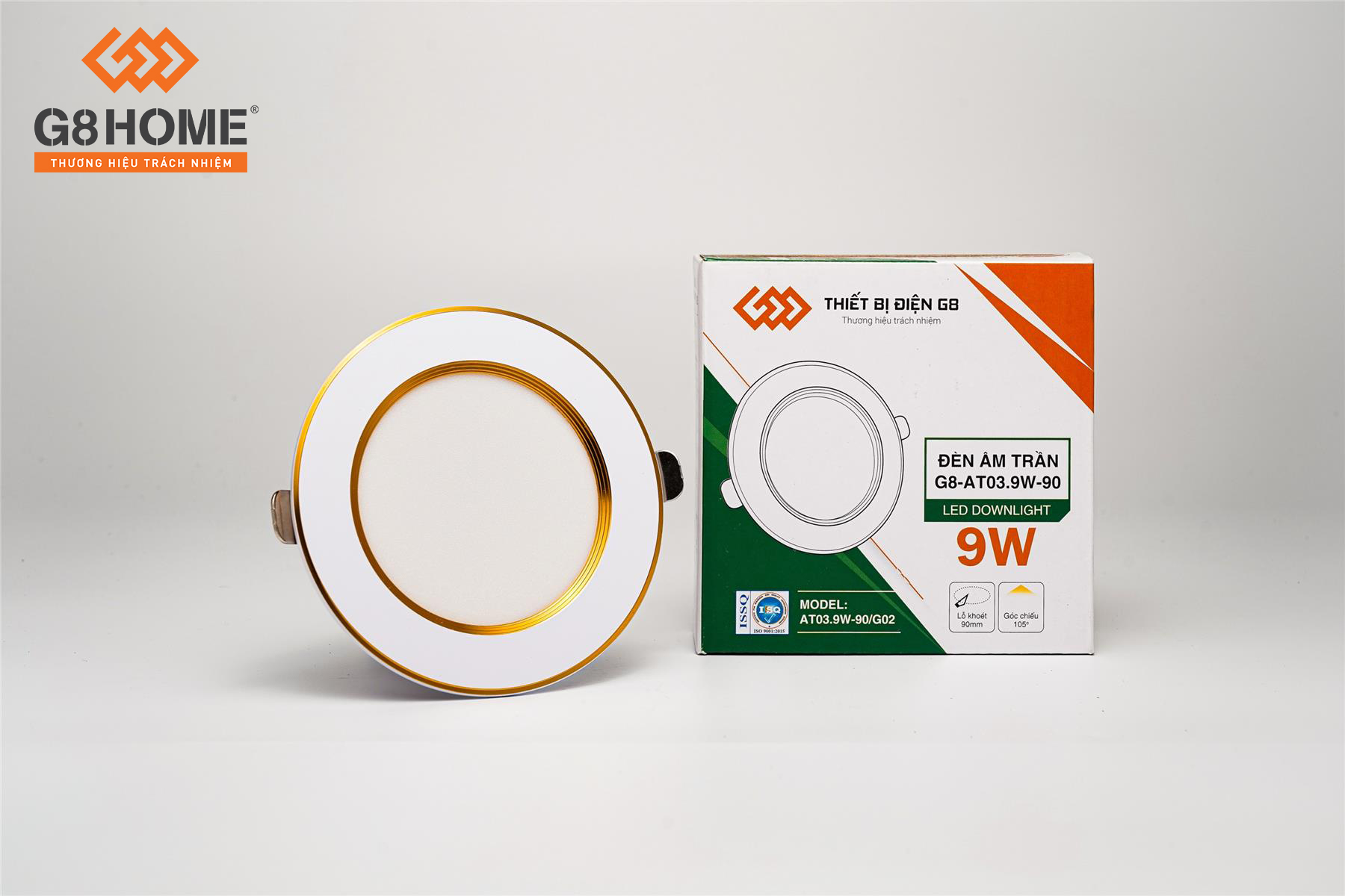 ĐÈN ÂM TRẦN 9W ÁNH SÁNG ĐỔI MÀU