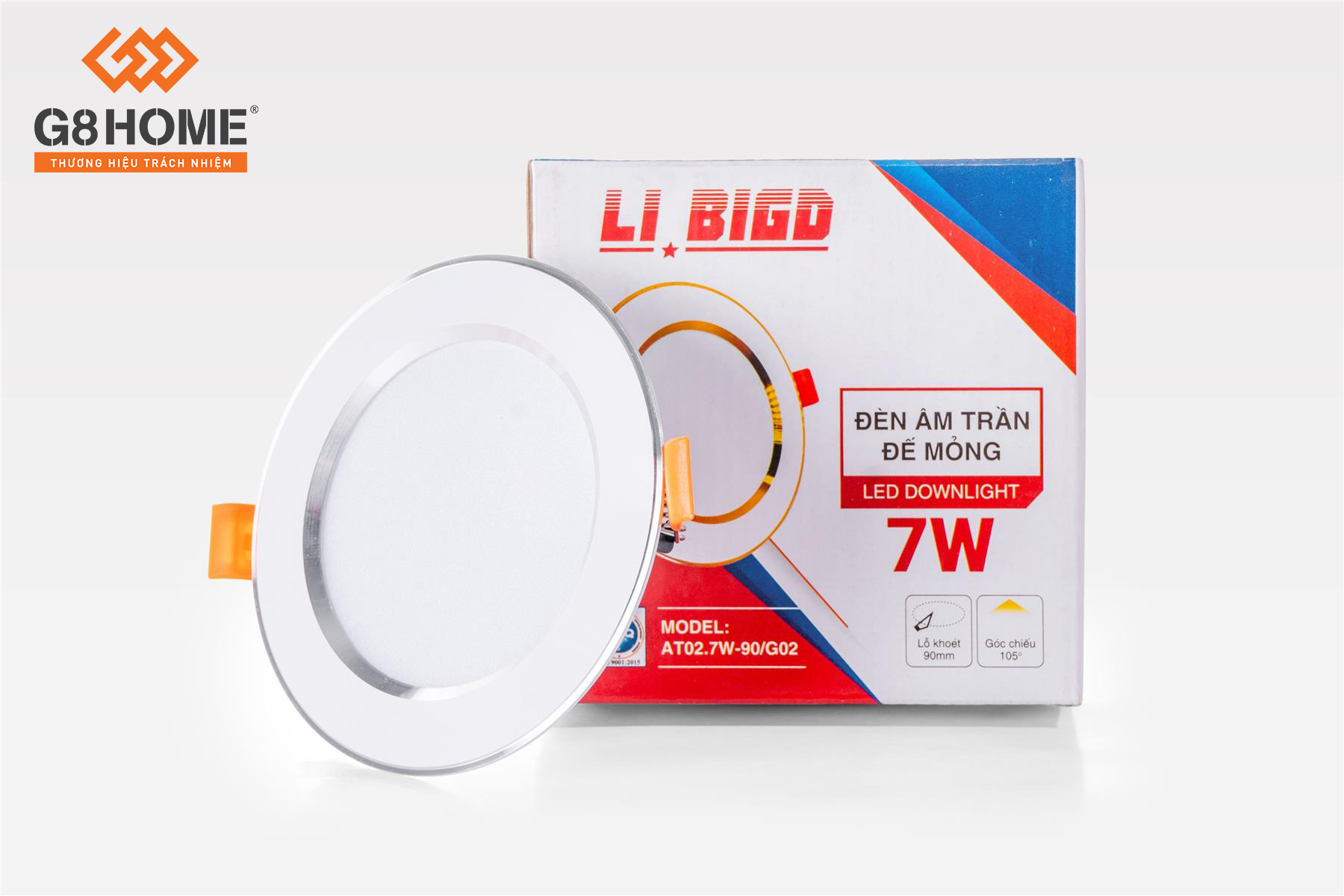 ĐÈN ÂM TRẦN ĐẾ MỎNG 7W ÁNH SÁNG ĐỔI MÀU