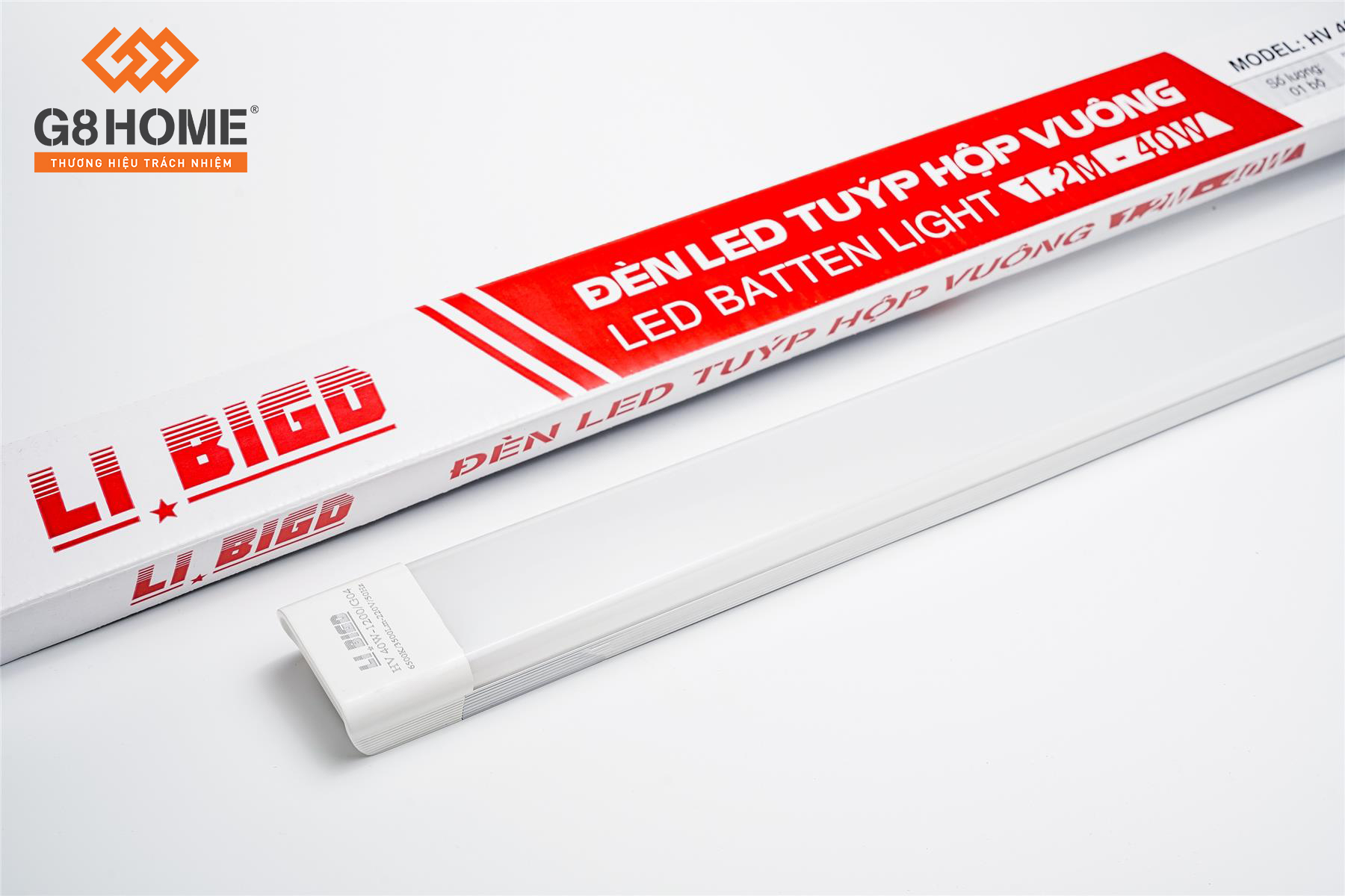 ĐÈN TUÝP LED HỘP VUÔNG 1.2M 40W (LI BIGD)